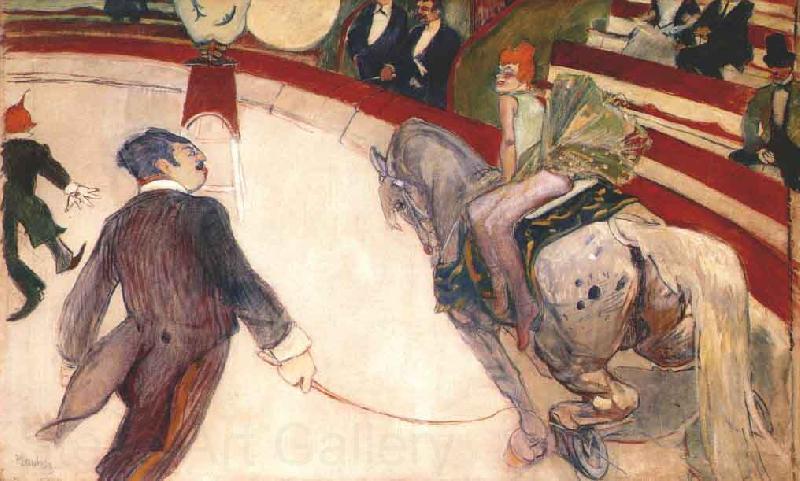 Henri  Toulouse-Lautrec Cuadro de Lautrec sobre el parisino Circo Fernando Spain oil painting art